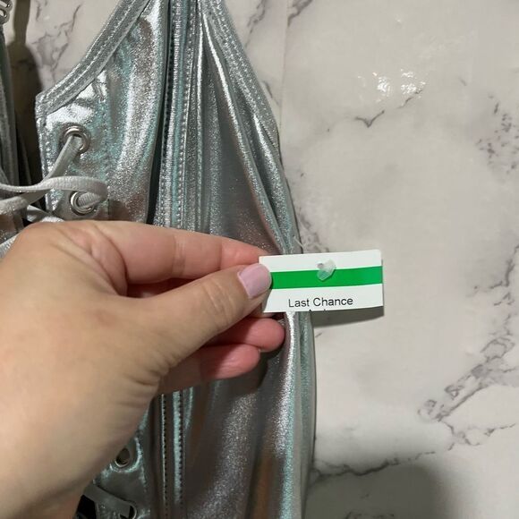 ANN SUMMERS Crimson Metallic Teddy - Picture 6 of 14